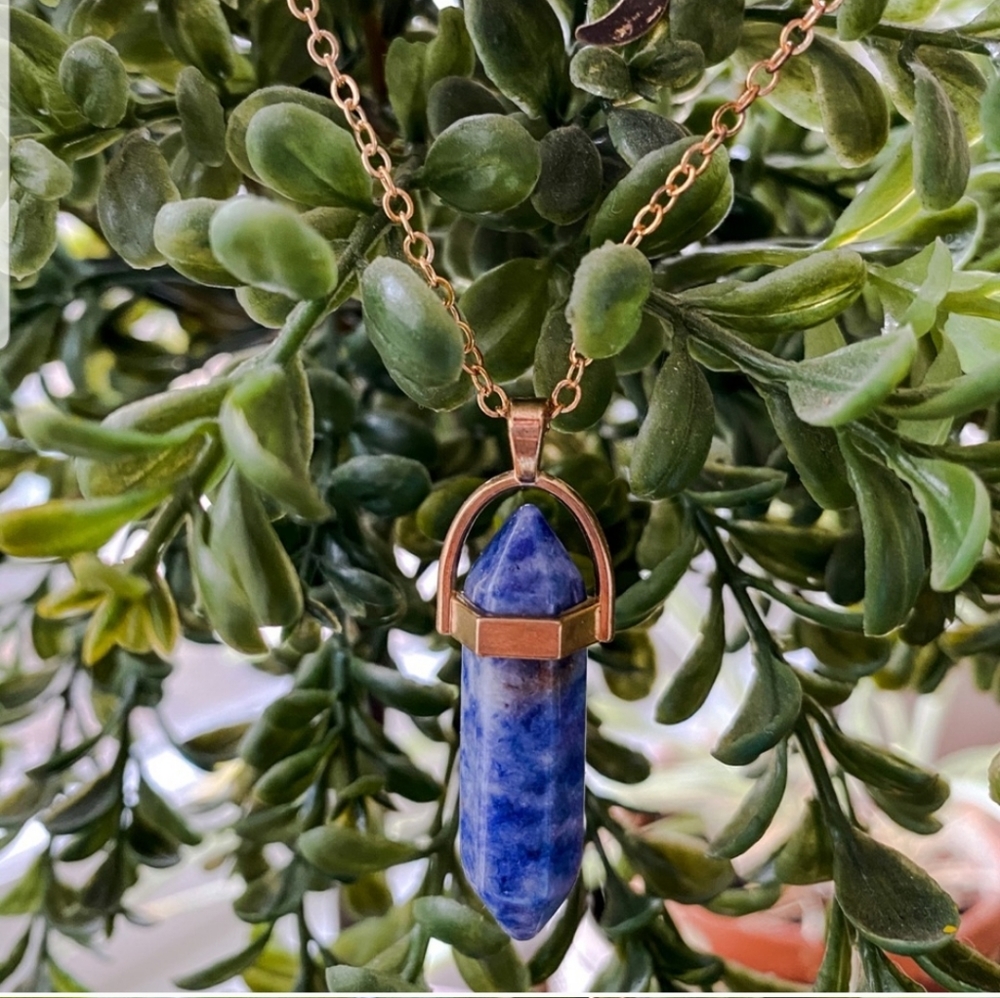 ◇Autumn◇ Stone Pendant Layered Necklace - Picture 2 of 3